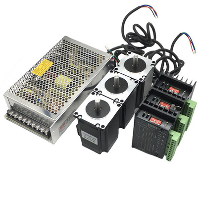 3-Achsen Nema 23 Schrittmotor-Set 2Nm + Treiber + Netzteil für CNC-Fräsmaschine