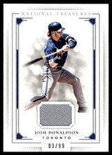 2016 National Treasures Jersey Josh Donaldson Jersey 1 color 03/99 Toronto Blue