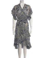Zimmermann  Silk Midi Length Dress  Blue | Size: S