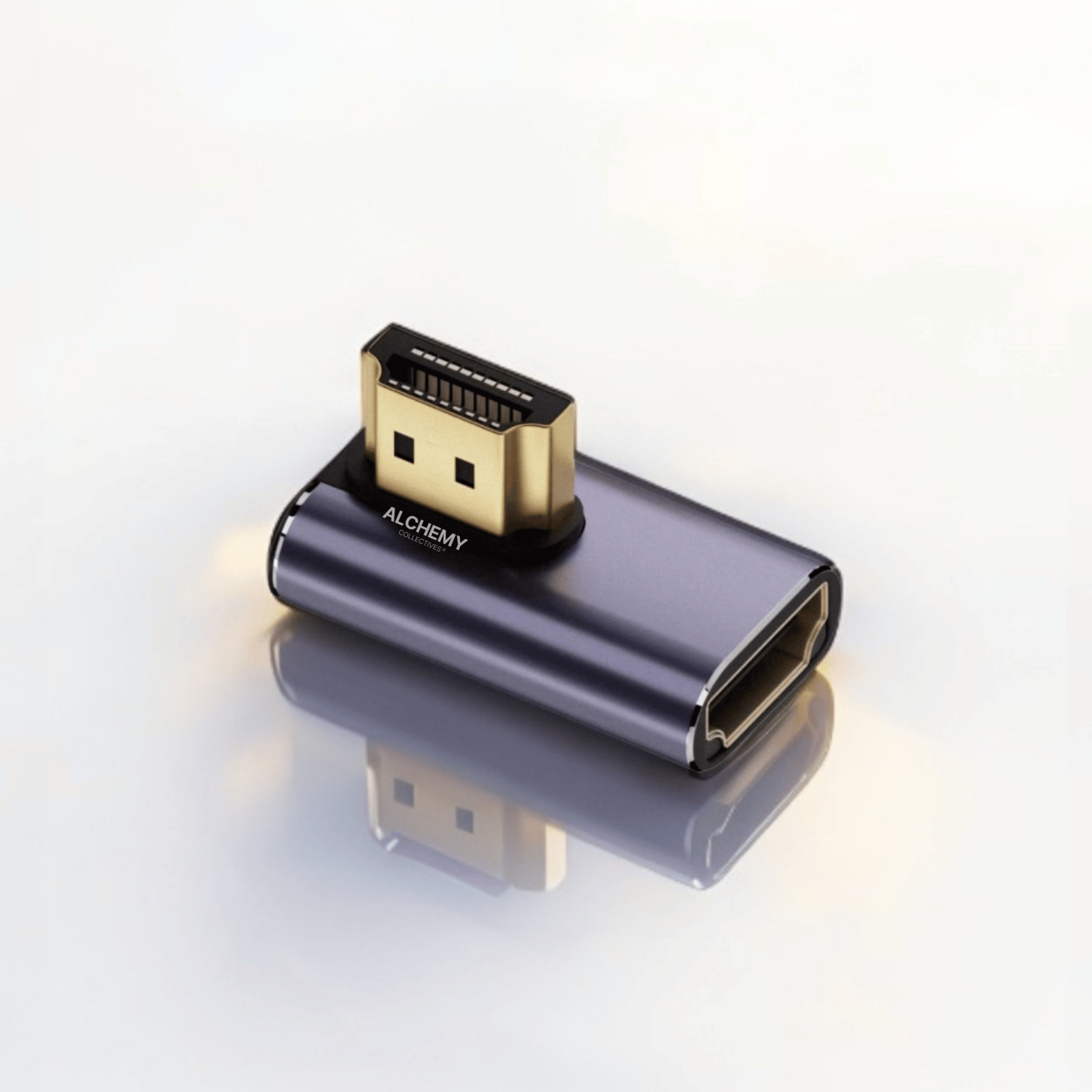 Right Angle HDMI-Compatible 2.1 Adapter | 8K @60Hz | HDMI Male to Female 90°