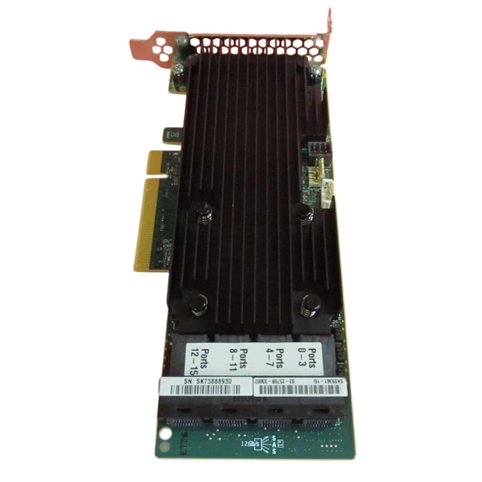 LSI MegaRAID 9361-16i 16-Port SAS 12Gb/s 2GB Cache RAID Controller LP HH Bracket - Image 2 of 4