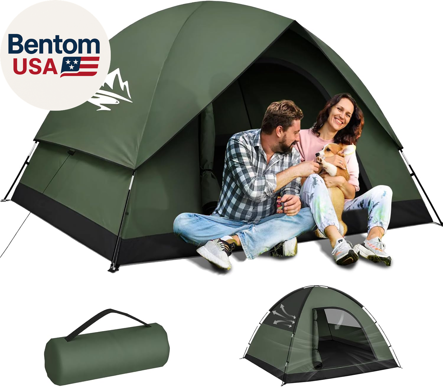 2-3 Person Waterproof Windproof Camping Tent