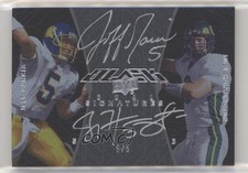 2014 Upper Deck Exquisite Collection 5/5 Jeff Garcia Joey Harrington Auto pn1