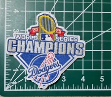 LA Dodgers 2025 World Series Champs 4" Iron/Sew Patch~ Free Tracking!