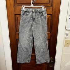 Zara Kids Girl Faded Wide-Leg Jeans sz 11-12 5252/706/802/11-12