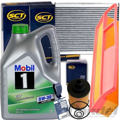 FILTERSET SATZ+5W30 MOBIL 1 ÖL passend für ALFA MITO 955 FIAT PUNTO 1,3d