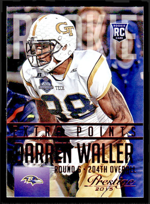 2015 Prestige Darren Waller Rookie Extra Points Red #222 - Baltimore Ravens
