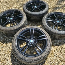 GENUINE 18 400M ALLOY WHEELS 5 X 120 BRIDGESTONE 6-7MM TYRES BMW 3 1 SERIES