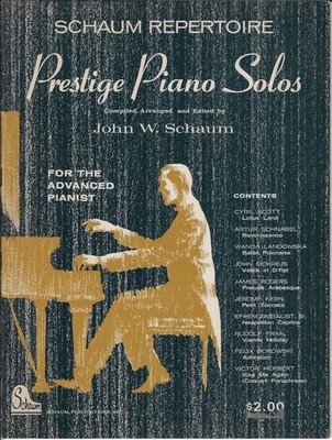 Prestige Piano Solos for the ADVANCED PIANIST - Sheet Music for PIANO - Schaum