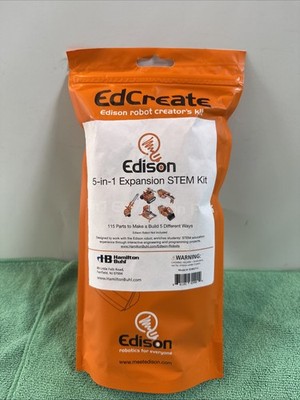 New EdCreate Edison Robot Creator s Kit 5 In 1 Expansion STEM Kit - SKU:EDL001