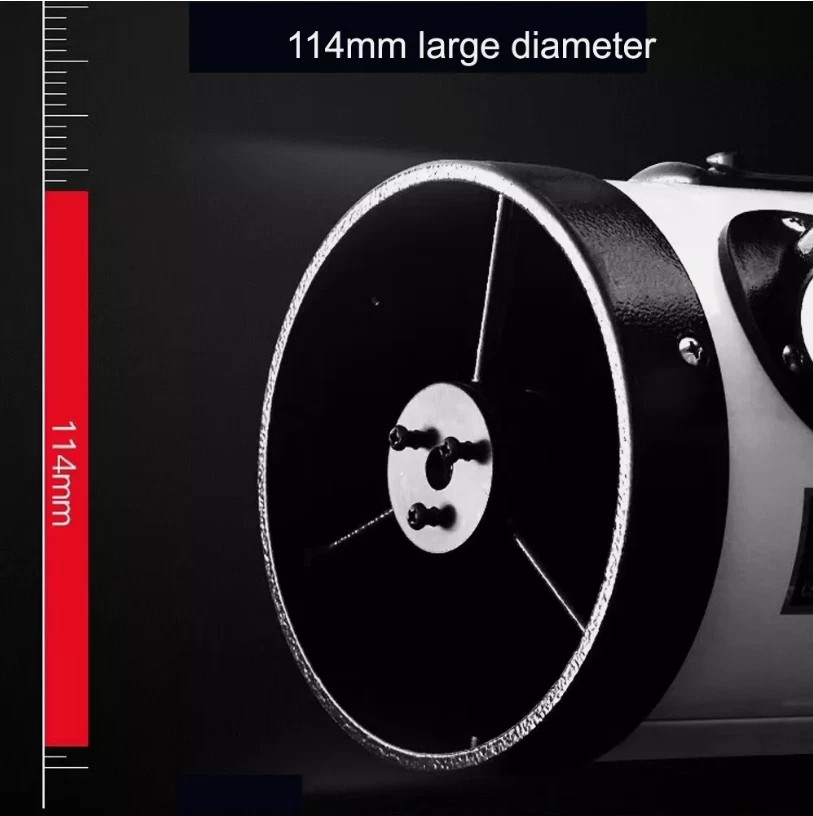 114mm 1000mm long Tube Newtonian Reflector Astronomical Telescope for Adults - Image 4 of 4