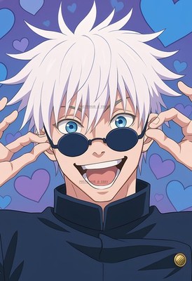 Gojo Satoru Poster – Heart Eyes Anime Print – Jujutsu Kaisen 13x19 | eBay