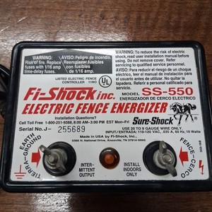 Fi-Shock Electric Fence Energizer SS-550 Sure-Shock