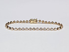 SPARKLY 14ky Gold 2.50 ctw. Natural Diamond 7" Tennis Bracelet
