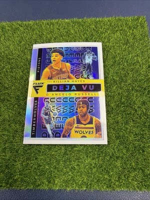 Killian Hayes / D'Angelo Russell 2020-21 Panini Flux Deja Vu Silver Prizm #19 AM