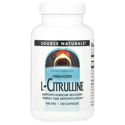 2 X Source Naturals L-Citrulline -- 500 mg - 120 Capsules