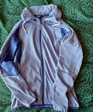 Regatta Womens Lightweight Zip Fleece-Blue Stretch panels/Drawstring collar-UK12