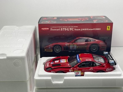 KYOSHO 08393B FERRARI 575 GTC TEAM JMB ESTORIL 2003 #9 -RED 1:18- GOOD IN BOX