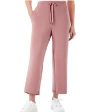 Member's Mark Women's Soft Sandwash Wide Leg Crop Pant Pink XS