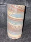 Blue Green Niloak Mission 1910-24 Vintage Swirl Cup 5.25" Tall 2.75" Diameter