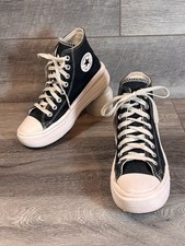 Converse Chuck Taylor All Star Move Platform HI Womens 6 Black White 568497C