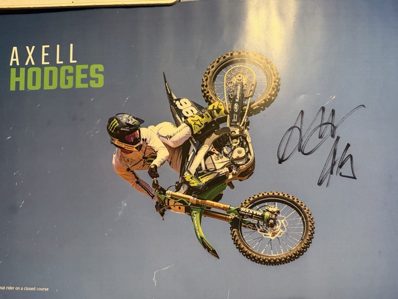 Signed Axell Hodges poster