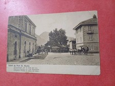 PONT ST. MARTIN - SALUTI DA PONT ST. MARTIN - STAZIONE RIFORNIMENTO - DILIGENZA 