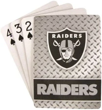 NFL Oakland Raiders Playing Card (Standard 52 Card and 2 Jokers) Brand new
