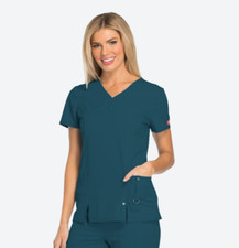 DICKIES X-Treme Stretch Ladies Scrub Top 82851 Medical/Nurse/Beauty Tunic