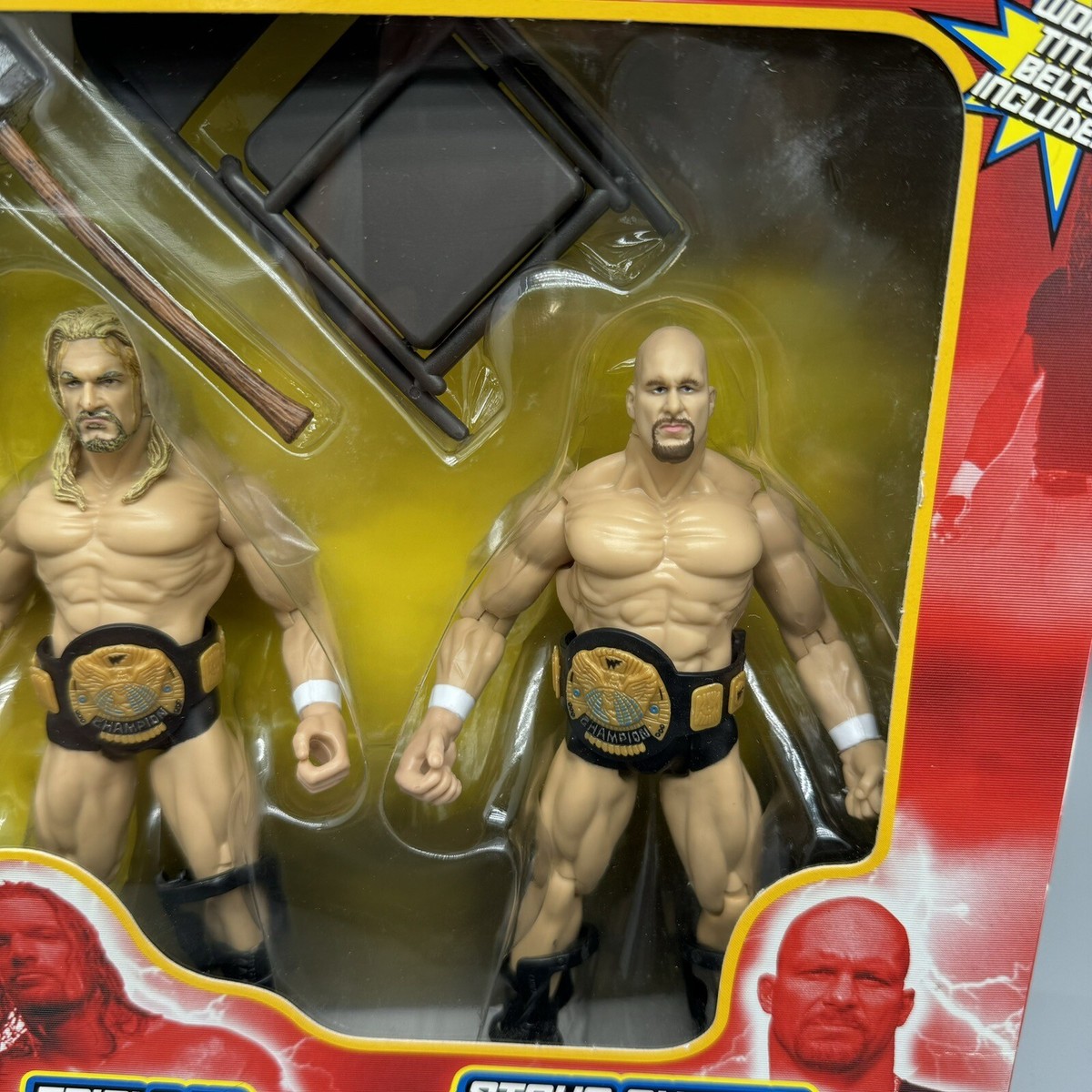 WWF Immortal Champions Action Figure 3 Pack Rock Triple H, Steve