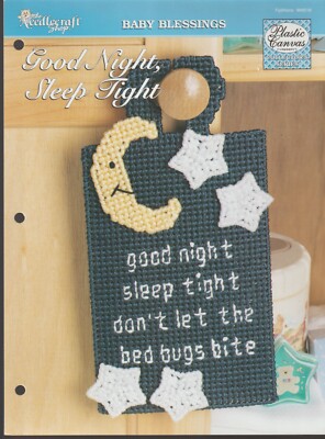 Good Night, Sleep Tight PLASTIC CANVAS Pattern -The Needlecraft Shop #984016