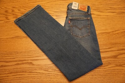 NWT WOMEN'S LEVI JEANS Multiple Sizes Super Low Boot Cut Stretch $79.50