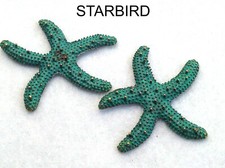 STARFISH HAIR BARRETTES, 1 PAIR