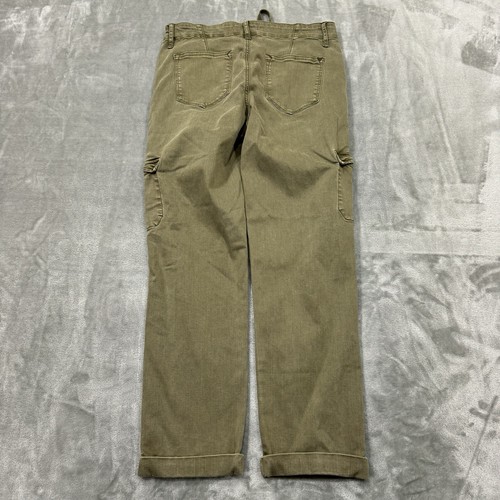 Vigoss Jeans Womens 28 Green Thompson Tomboy Ankle Cargo Stretch Denim Pockets - Picture 2 of 8