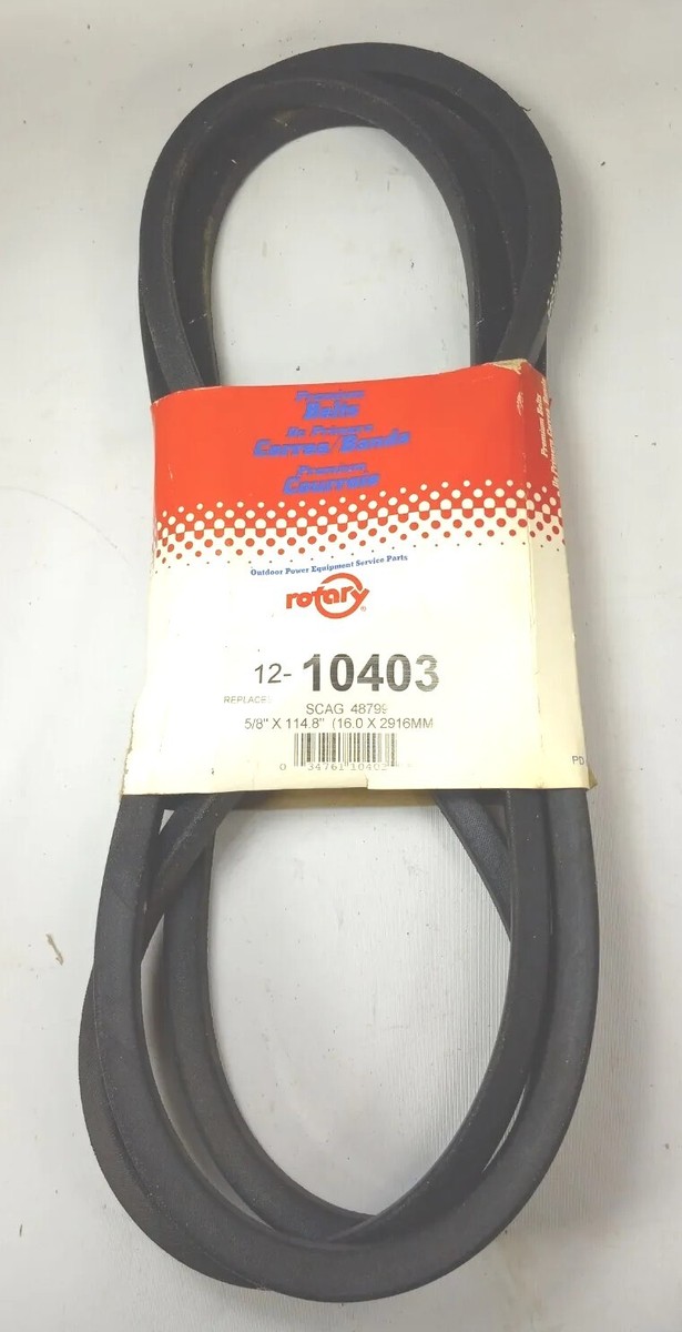 バイイー Rotary 12-10403 10403 Belt replaces Scag 48799 | eBay