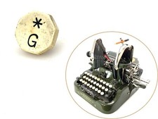 Oliver Typewriter G Key Antique Schreibmaschine Part Vtg No.5 6 7 8 9 10 Keytop thumbnail