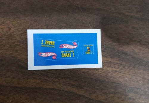 Hot Wheels Redline Snake Rail Dragster Sticker sheet set