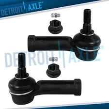 Pair (2) Front Outer Tierods Steering Tie Rods for Ford EcoSport Fiesta LH RH