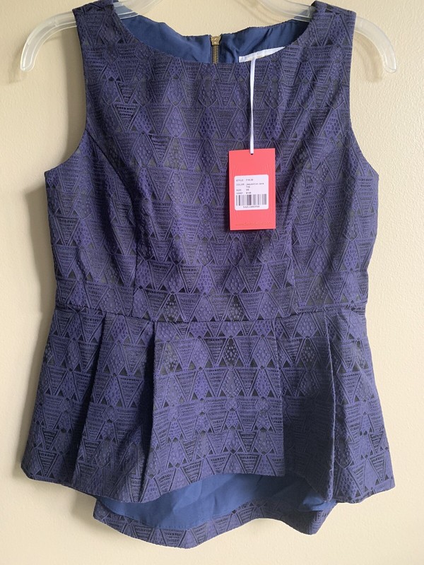 Sail to Sable jacquard on jane top - size XS - Retail $148 NWT