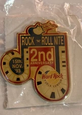 Hard Rock Cafe Kuala Lumpur Rock N Roll Night 2 Anniversary Pin