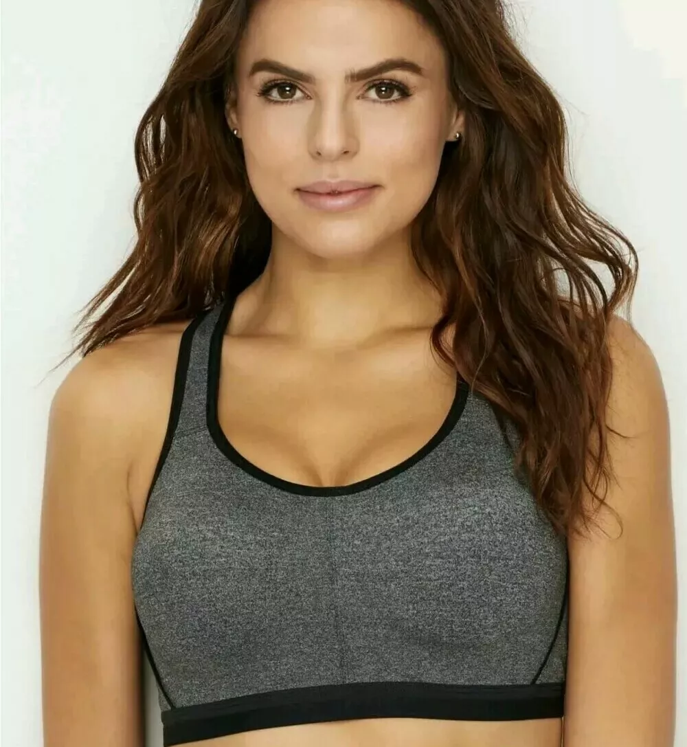 Wacoal GREY HEATHER High Impact Underwire Sports Bra Size 34DD