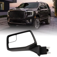 Left Driver Side Mirror For Silverado 1500 W/Power Glass Manual Folding Heated