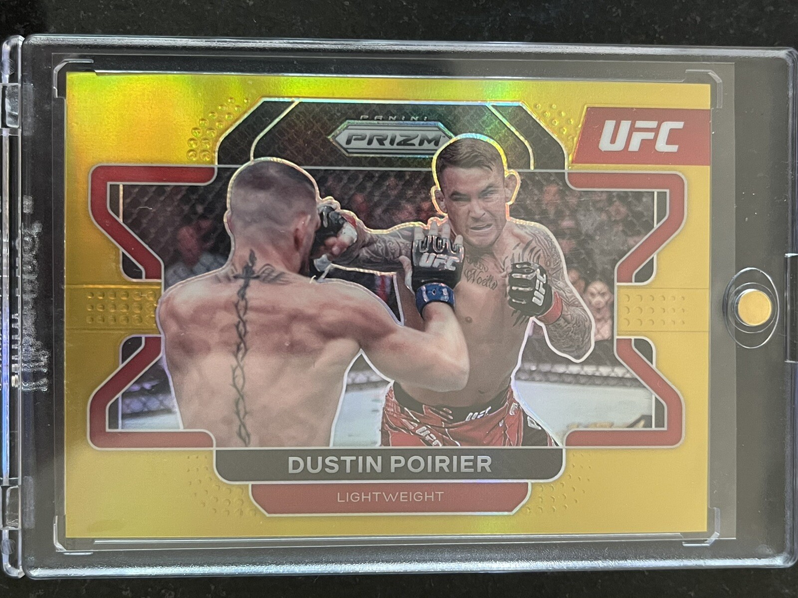 2022 UFC Prizm Dustin Poirier GOLD #21 SP #8/10