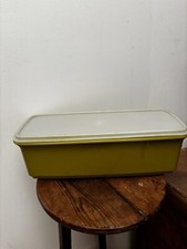 Vintage Grande Boîte Rectangulaire Verte Tupperware 