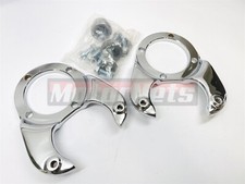 Chrome Disc Brake Caliper Bracket Kit For 1937-48 Ford Spindles Gm Brakes Hotrod
