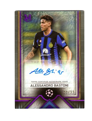 2023-24 Topps Museum CL #AA-AB3 Alessandro Bastoni Archival Auto #29/99 !*SP*