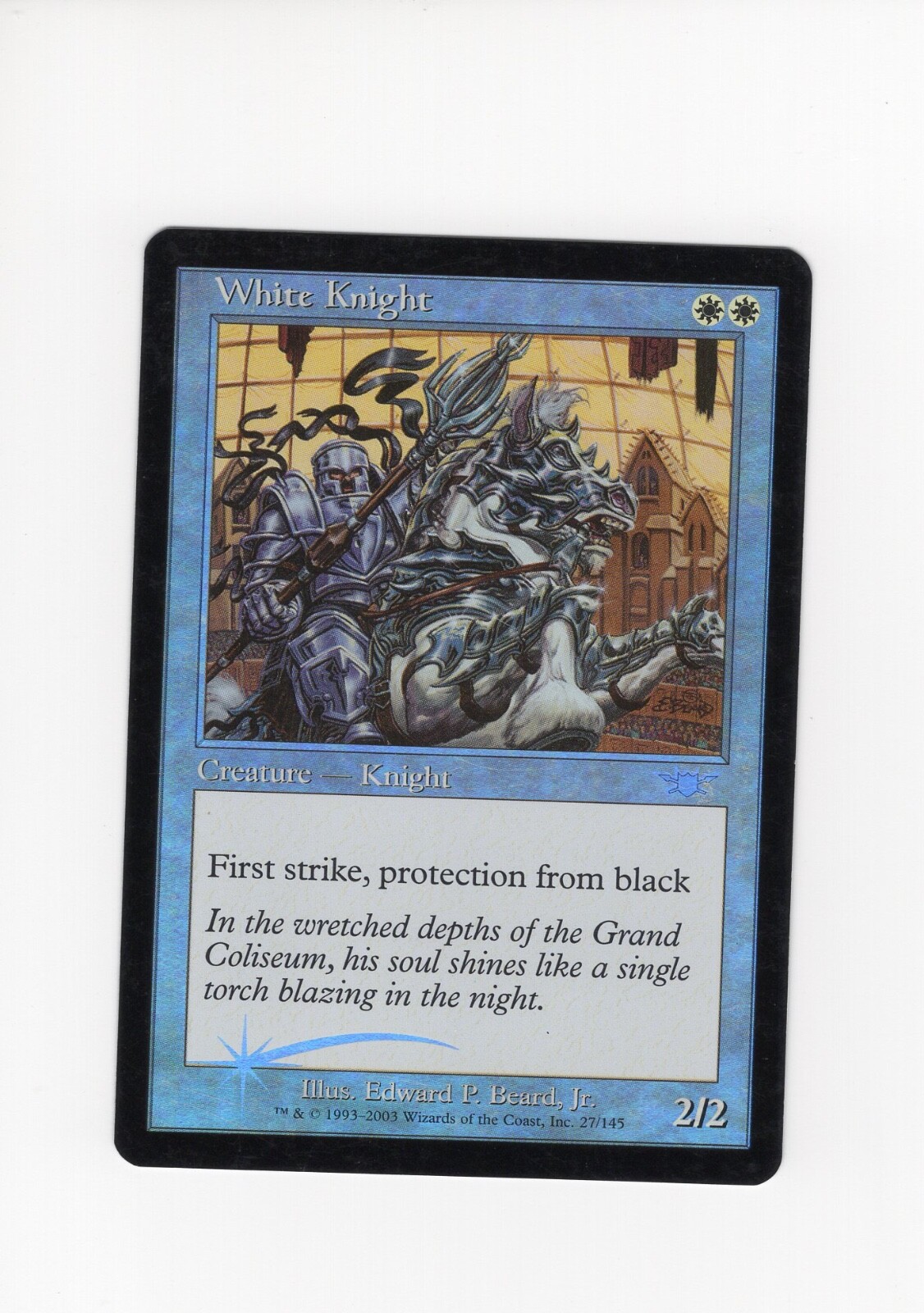White Knight Legions FOIL NM-/LP  clouding MTG Magic the Gathering