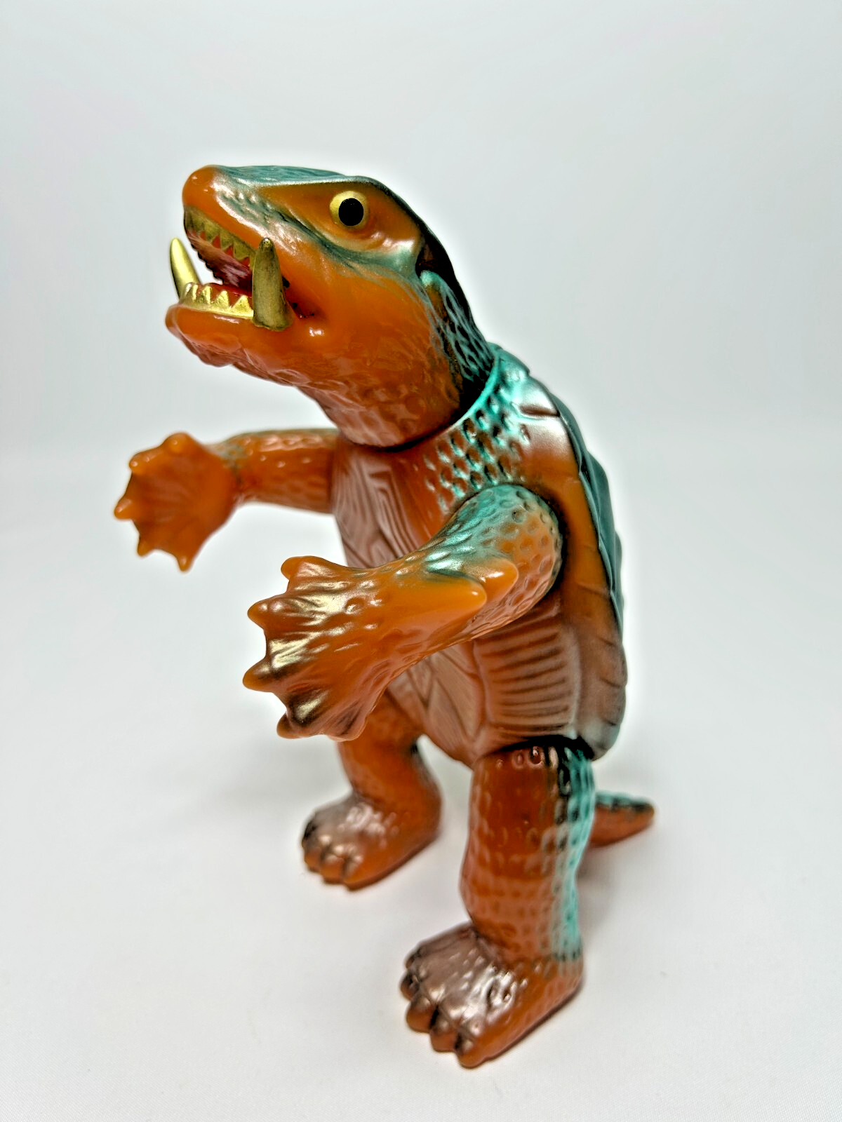 Vintage 1997 Gamera Orange Sofubi Vinyl Figure M1-GO 8 Inch Daiei Monster