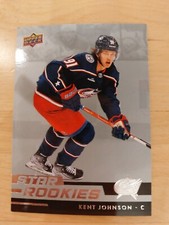 2022-23 Upper Deck NHL Star Rookies Kent Johnson RC #6 Columbus RARE NM+