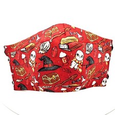 Harry Potter Gryffindor Face Mask, Adult Unisex With Adjustable Ear Bands